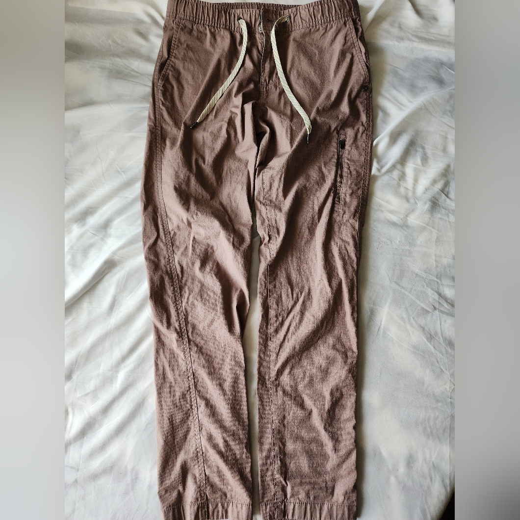 Vuori Mauve Brown Track Joggers With Drawstring